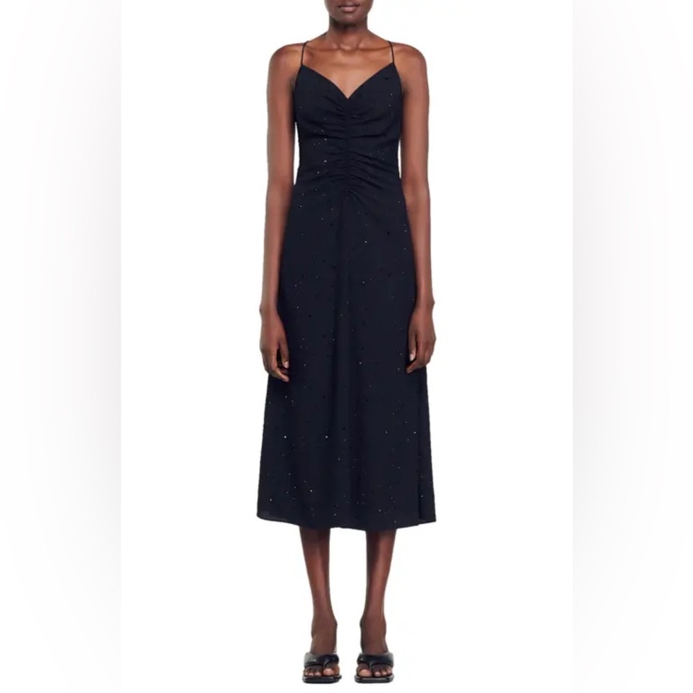 Elegant Black Midi Dress